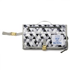 JH Company 格紋折疊座椅墊, 灰色