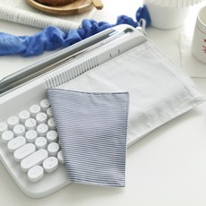 CASA VERDE Heris 條紋布質鍵盤防塵套 無數字鍵盤款, 海軍藍