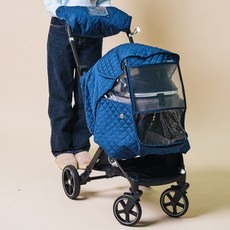 REDPUPPY 寵物Capella推車防雨罩, 深藍色, 1個