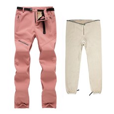 DAYSOY 女款重點拉鍊防風褲 + 內襯套組