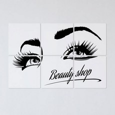 裝飾 迷人睫毛 組合相框 6件組 tb489, 1套