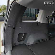 Install 現代 The All-New Santa Fe MX5 汽油/油電混合 毛氈後車廂側蓋 5人座 喇叭通用款, 灰色, 後車廂側面飾板
