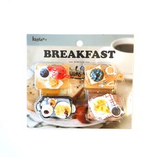 Countryitem 居家咖啡早餐磁鐵4件組