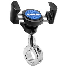 ARKON Premier Road Vice 摩托車/自行車車把手機支架 + 安裝支架套組 Chrome RVMC2C, 1套