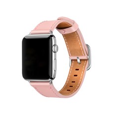 아이엠판다 애플워치 데일리 스트랩 가죽밴드 42/44mm, 핑크