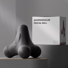 ACDI 다목적 근육 이완 스트레칭 사각 파스텔 마사지볼, 1개, 그레이