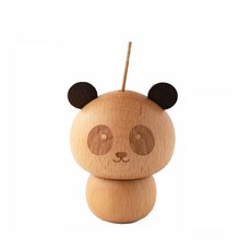 Liz Janey 木質牙籤盒, 01 熊貓, 1個