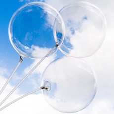 PARTYSHOW PVC泡泡氣球 50cm, 50個, 透明