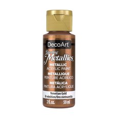 DecoArt Dazzling 金屬壓克力顏料 27 威尼斯金, 59ml, 1色