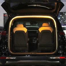 808STORE 汽車DIY面發光LED室內/後車廂 5m 扁平燈條全套組, 1套, 暖白光