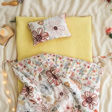 엘레나하임 릴라임 자장자장 사계절용 낮잠이불 세트 분리형, 꽃과 나