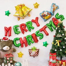 WOW PARTY KOREA 金色鈴鐺與禮物盒聖誕裝飾組, 1套, 混色