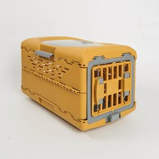 DING DONG PET 狗狗便利折疊籠, 黃色, 1個