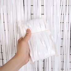 마켓에이 러버 마카롱컬러 파티커튼 1 x 3 m, 화이트, 3개