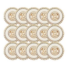 東大門鈕扣王 88組合鈕扣 18mm, 15個, 金色象牙白