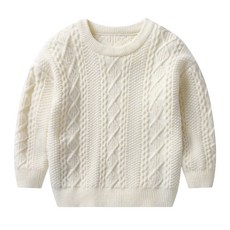 孩童基本款扭紋針織毛衣 T255