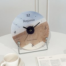 Benjamin Moment 裝飾時鐘 + 底座套組, 清晨(時鐘), 銀色(底座)