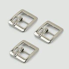 MaDaKkuMi 包包背帶裝飾 DIY 工藝 H型扣環 16mm 3入, 銀色(扣環), 1套