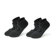 Asana 雙開口素色棉質防滑瑜伽襪