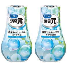 KOBAYASHI 小林製藥 消臭元 浴廁除臭劑 柔和皂香, 400ml, 2瓶