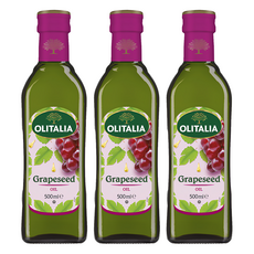 OLITALIA 奧利塔葡萄籽油 原裝進口 高發煙點 健康首選, 500ml, 3瓶