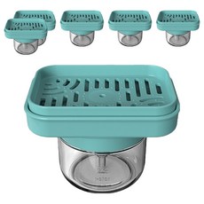 Reddot 紅點生活 升級款好清洗按壓式皂液盒 13.3 x 9.3 x 10cm 6個 潮水綠