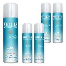 SHILLS 舒兒絲 很耐曬 日本製 超清爽零油感防曬冰鎮噴霧, 90g, 5件