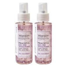 Wardah 身體香水噴霧 Peaceful 100ml 清新持久 散發迷人香氣, 2瓶