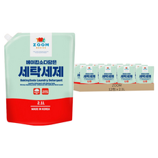 ZOOM 小蘇打洗衣精補充包, 2.1L, 12包