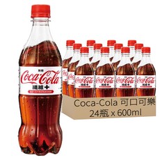 Coca-Cola 可口可樂 纖維+ 無糖配方，富含膳食纖維，促進消化, 600ml, 24瓶