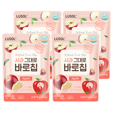 LUSOL 果乾 蘋果 6個月以上, 15g, 4包