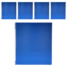 STRONG 自強文具 D15A D型2孔夾, 藍色, 5本