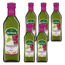 OLITALIA 奧利塔葡萄籽油 口感清爽 適合多種烹調方式, 500ml, 6瓶