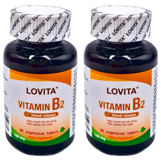Lovita 緩釋型維生素B2素食錠, 300mg, 90顆, 2罐