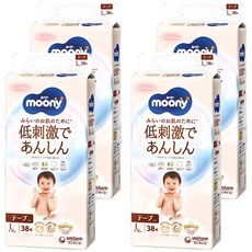 滿意寶寶日本版 頂級有機棉黏貼型尿布 9~14kg, L, 152片