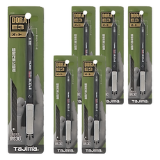 TaJIma 田島 DORAFIN30度角美工刀, DC-E395BK, 6個