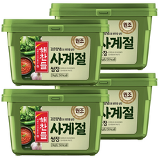 CJ Haechandle 四季包飯醬 韓式調味大醬, 3kg, 4個