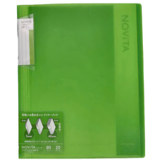 KOKUYO 國譽 NOViTA收納資料夾 B5 尺寸 可收納20張, 綠色, 1本