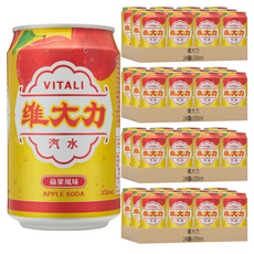 維大力 蘋果風味汽水, 330ml, 96罐