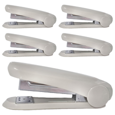MAX 美克司 新型人體工學釘書機 HD-50, 灰色, 5個