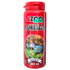 AZOO 9合1孔雀魚漢堡, 330ml, 增強免疫力, 漂浮型, 1瓶