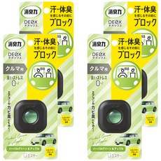 ST 雞仔牌 消臭力 DEOX 車用夾式芳香消臭劑 2ml, 草本+蘋果香, 4個
