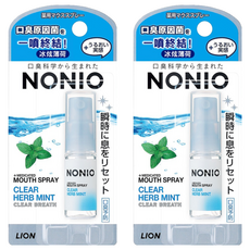 LION 獅王 NONIO 終結口氣淨涼噴劑 冰炫薄荷, 5ml, 2瓶