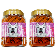 倍思特 多效機能潔牙骨, 羊肉 + 卵磷脂 + 羊油, 800g, 2罐, 全犬適用, 潔牙護齒