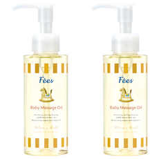 Fees 嬰兒滋潤安撫按摩油 天然植物油配方 溫和保濕 寶寶按摩護膚首選, 2瓶, 120ml