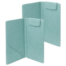 ABEL 力大牌 皮質帳單夾 開闔式, 綠色, 2個