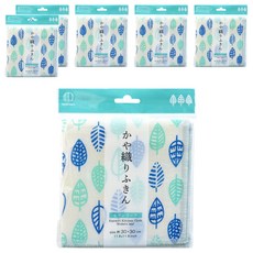 KOKUBO 小久保 四季物語清潔抹布 摩登葉片, 6條