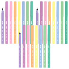 MILAN 兒童可水洗彩色筆 5mm, 8色, 3盒