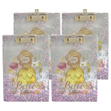 Disney Princesses 迪士尼公主 夢想公主流沙版夾, 貝兒, 4個