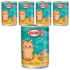 KUCINTA 科西塔 大貓罐 綜合海鮮, 400g, 5罐